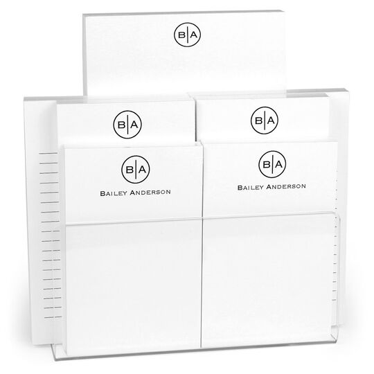 Circle Initials Notepad Set